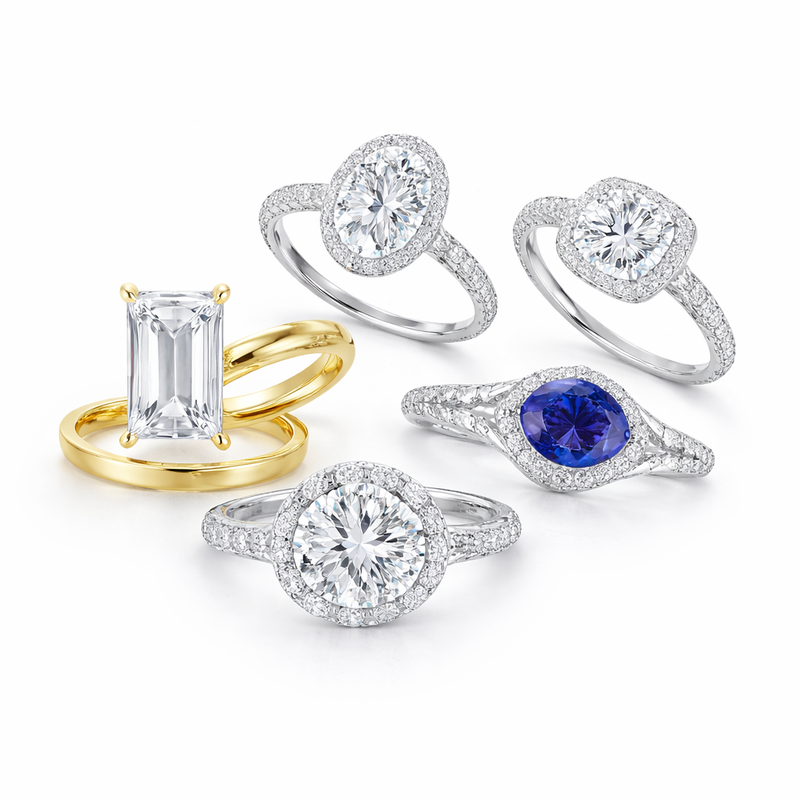 Rings collection, Jewel Box Hawaii, Honolulu.