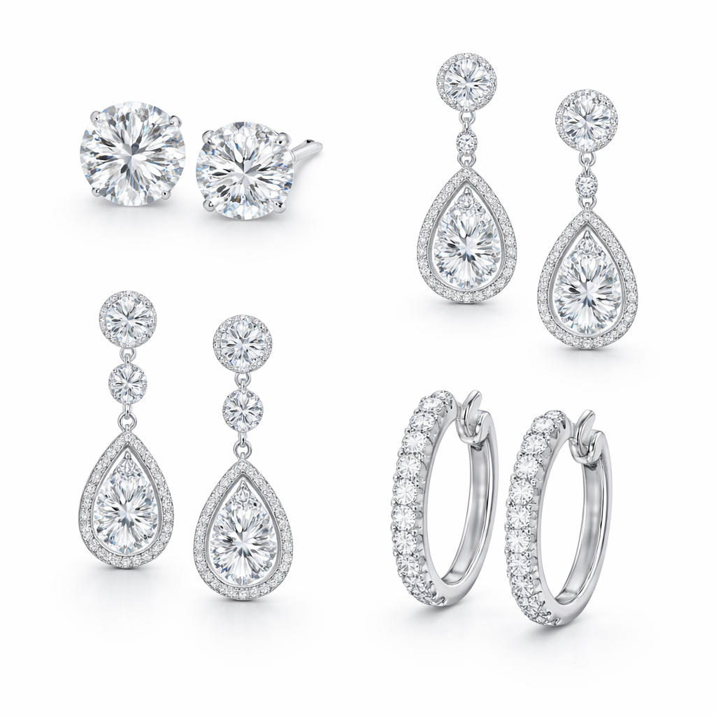 Earrings collection, Jewel Box Hawaii, Honolulu.