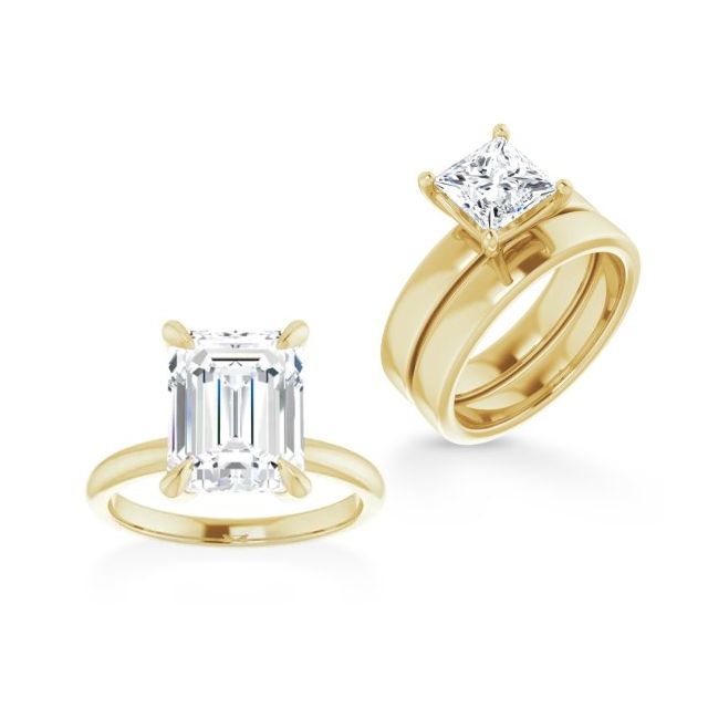 Solitaire diamond engagement ring, custom designed by Jewel Box Hawaii, Honolulu.